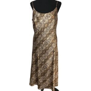 #232 ENA PELLY AUSTRALIA Snake Skin Print Slip Dress
